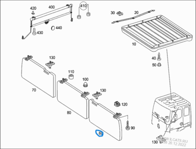 Güneşlik Sol Axor Mercedes